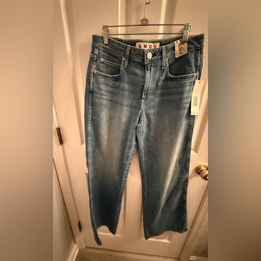 AMO Sabine Light Blue Wide Leg Jeans